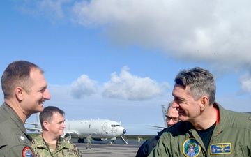 U.S. 2nd Fleet Leadership Tours P-8A Poseidon During Large Scale Exercise 2025