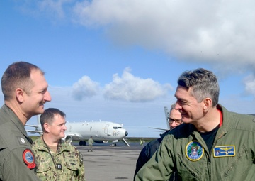 U.S. 2nd Fleet Leadership Tours P-8A Poseidon During Large Scale Exercise 2025