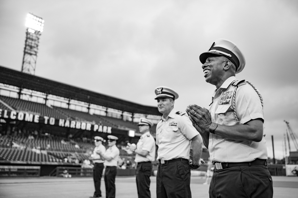 Coast Guard night at Harbor Park Stadium