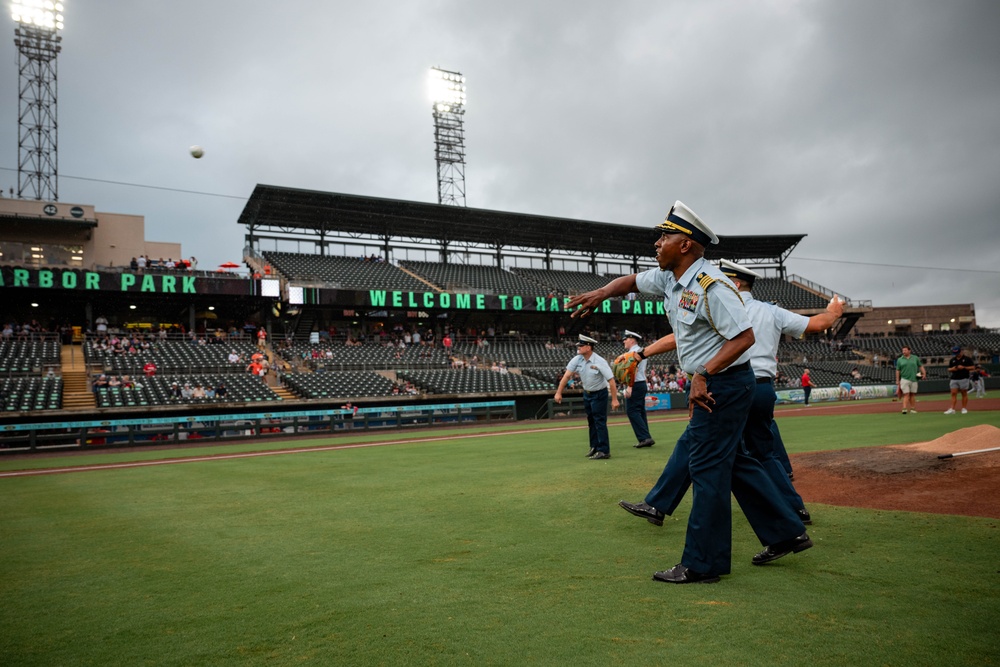Coast Guard night at Harbor Park Stadium