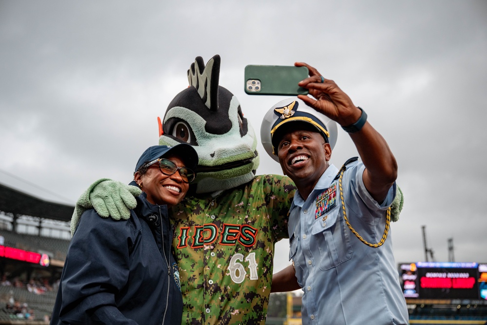 Coast Guard night at Harbor Park Stadium
