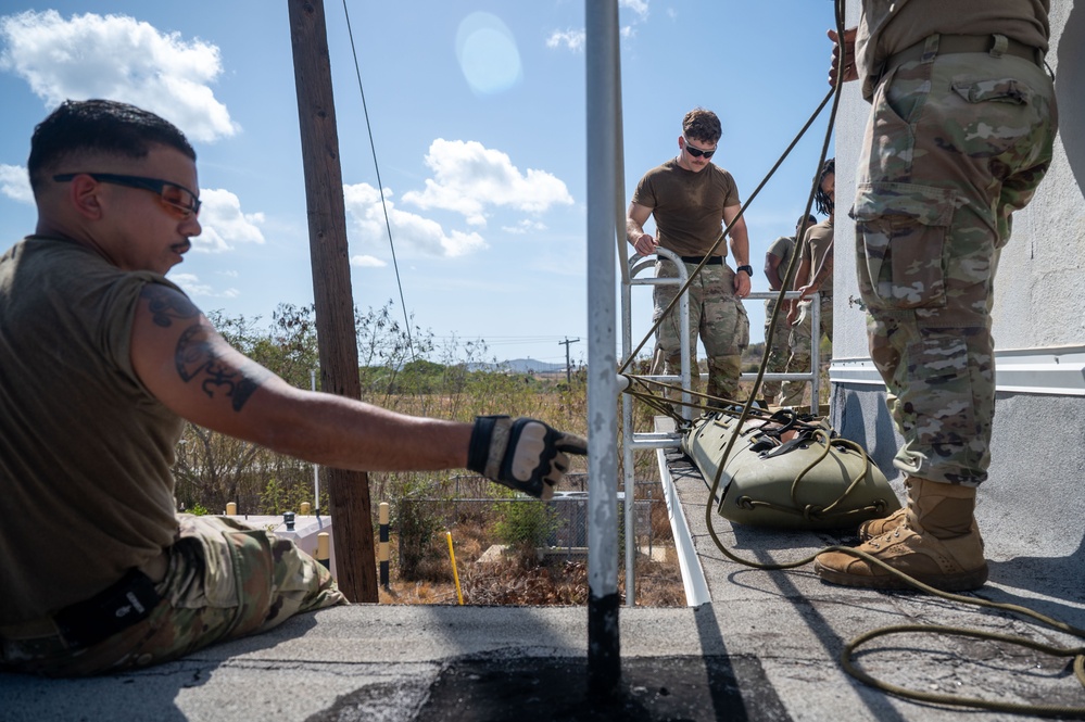 Sked litter patient extraction training with the 36th MCAS