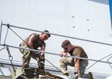 Sked litter patient extraction training with the 36th MCAS