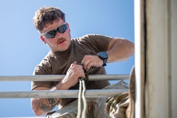 Sked litter patient extraction training with the 36th MCAS