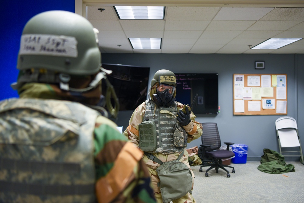 Airmen hone wartime skills in readiness exercise