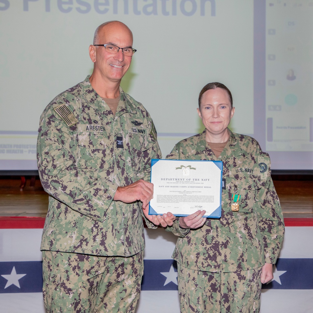 Navy and Marine Corps Force Health Protection Command Hosts First All-Hands Meeting with Capt. Darryl Arfsten at the Helm