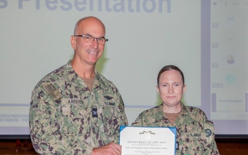 Navy and Marine Corps Force Health Protection Command Hosts First All-Hands Meeting with Capt. Darryl Arfsten at the Helm