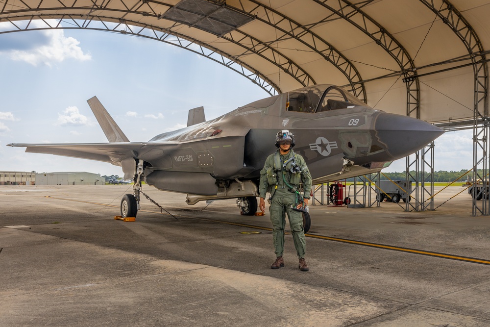Capt. Nissly F-35 pilot portrait