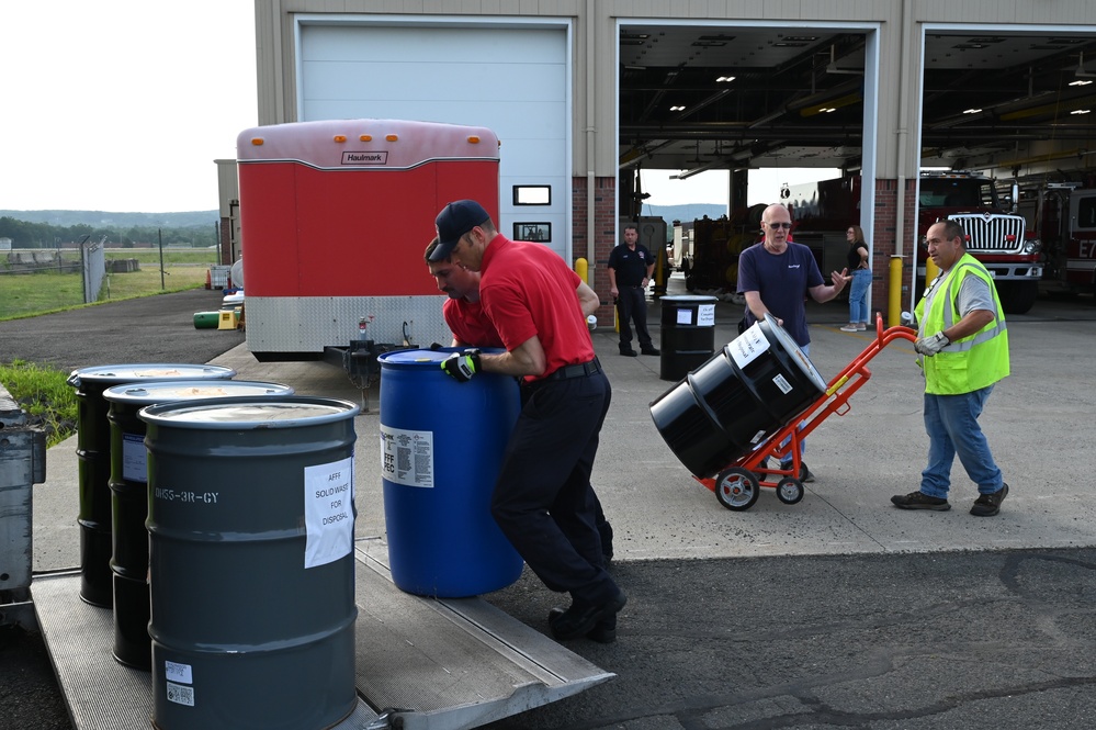 104th Fighter Wing completes removal of Aqueous Film Forming Foam