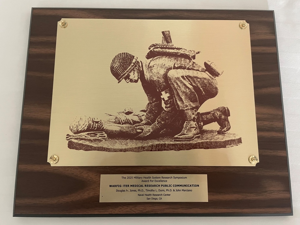 Members of NHRC Warfighter Performance Department Receive Public Communication Award at DoD’s Foremost Scientific Meeting – Military Health System Research Symposium