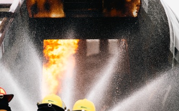 132d Wing Firefighters Train at North Dakota Air Base