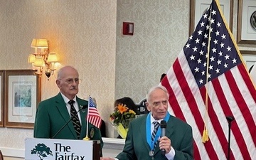 Retired U.S. Army Col. Frank Cohn's 100th birthday celebration
