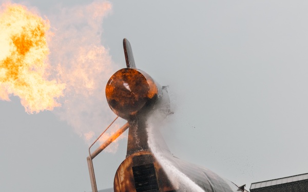 132d Wing Firefighters Train at North Dakota Air Base