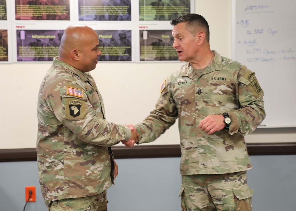 The Sergeant Major of the Army Visits the Puerto Rico National Guard