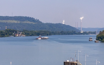Pike Island Locks and Dam on the Ohio River