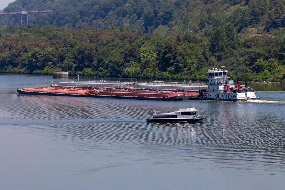 Pike Island Locks and Dam on the Ohio River