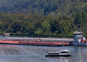 Pike Island Locks and Dam on the Ohio River