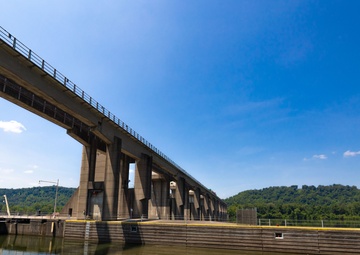 Pike Island Locks and Dam on the Ohio River