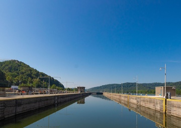 Pike Island Locks and Dam on the Ohio River