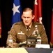 BG Donald Brooks addresses attendees in the SPACECOM Panel at the 2025 SMD Symposium