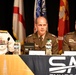 Maj. Gen. Richard Zellmann addresses attendees in the SPACECOM Panel at the 2025 SMD Symposium