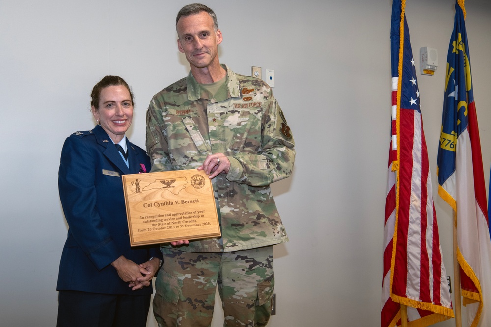 Col. Bernett's retirement ceremony