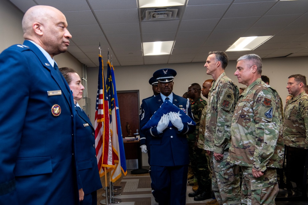 Col. Bernett's retirement ceremony