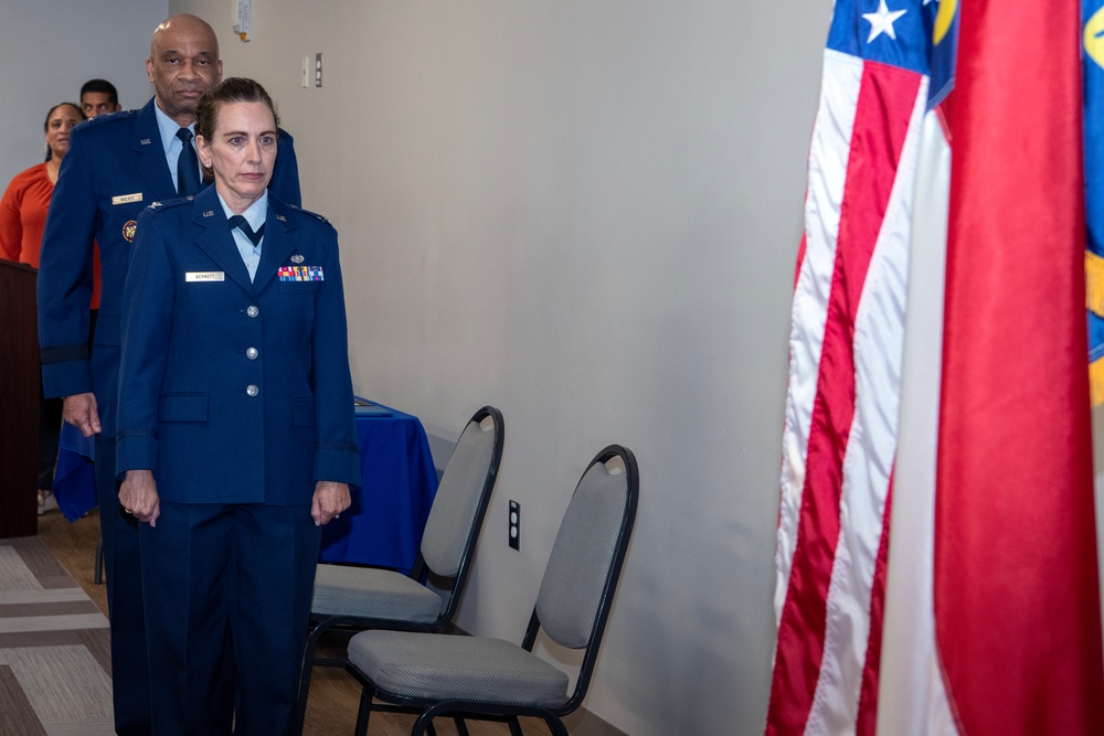 Col. Bernett's retirement ceremony