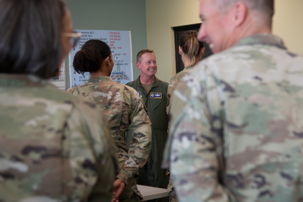 Maj. Gen. Frank Bradfield III visit to 403rd Wing