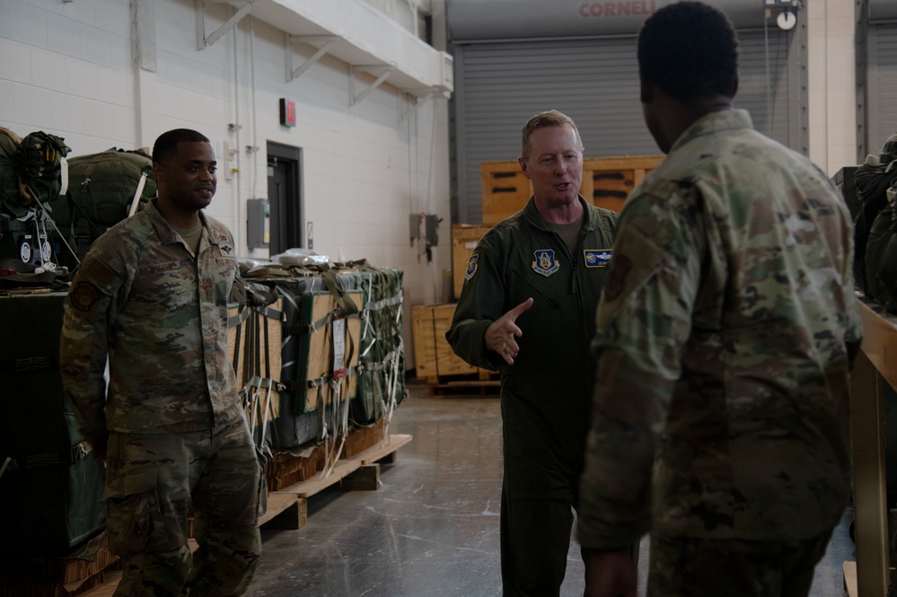 Maj. Gen. Frank Bradfield III visit to 403rd Wing