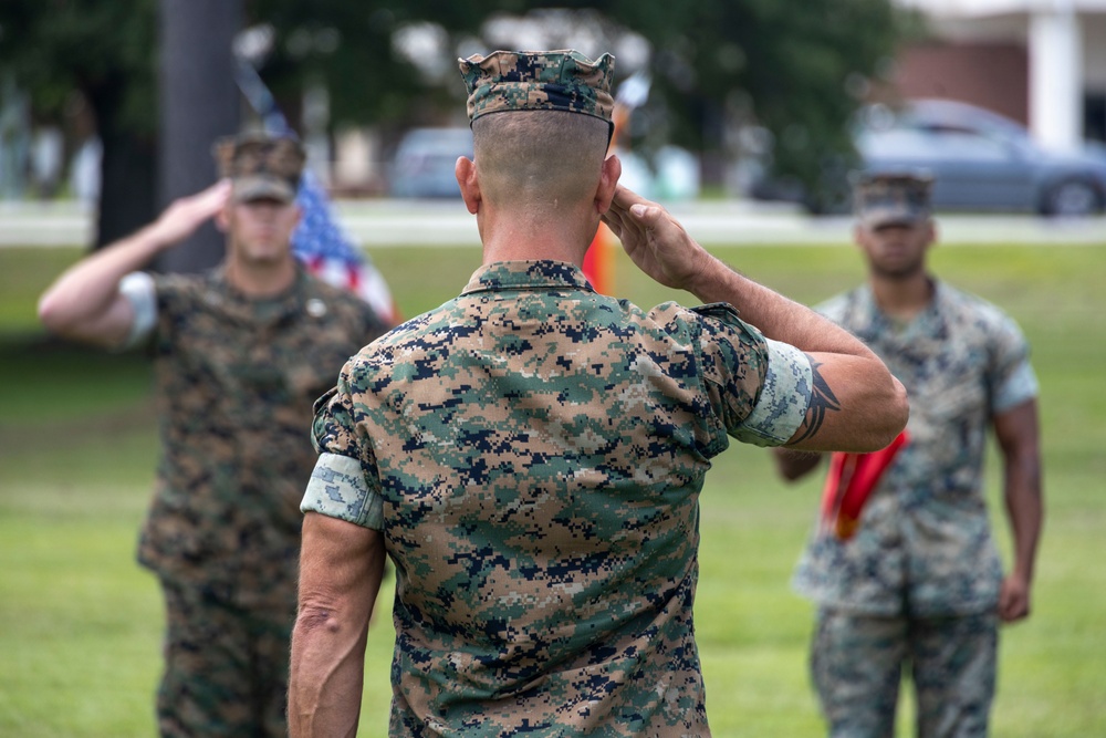 Communications Company, 2nd MLG, Change of Command Ceremony