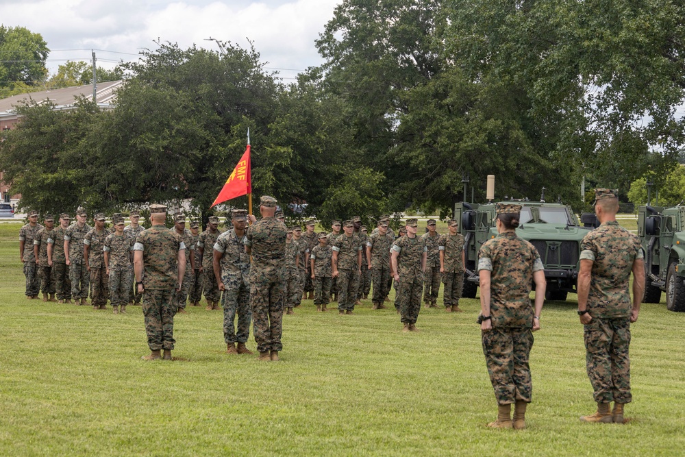 Communications Company, 2nd MLG, Change of Command Ceremony
