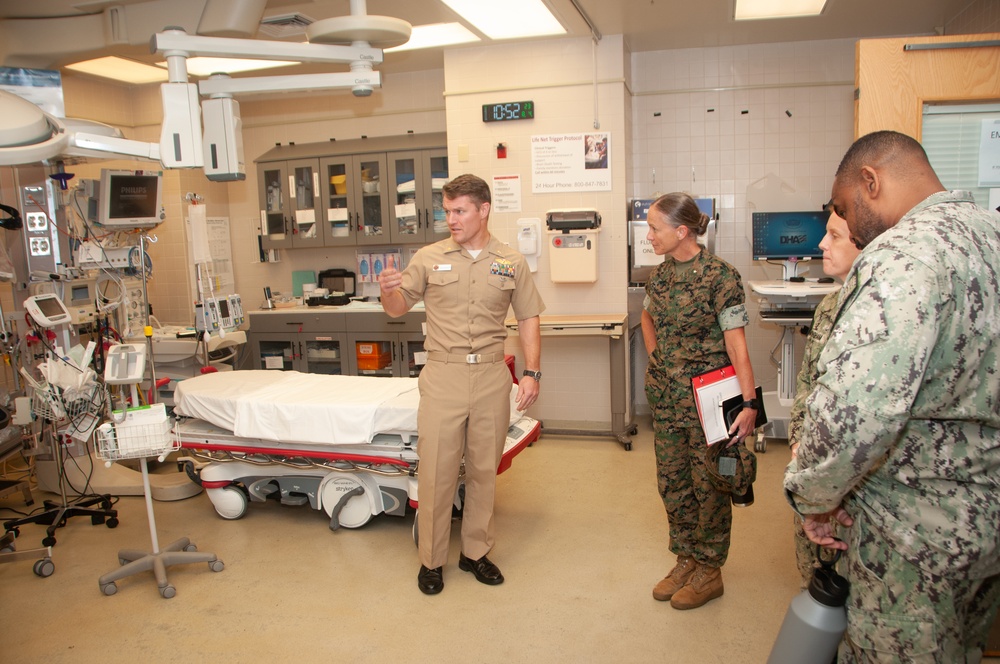 Brigadier General Maura Hennigan of 2nd Marine Logistics Group Visits Naval Medical Center Portsmouth