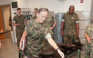Brigadier General Maura Hennigan of 2nd Marine Logistics Group Visits Naval Medical Center Portsmouth
