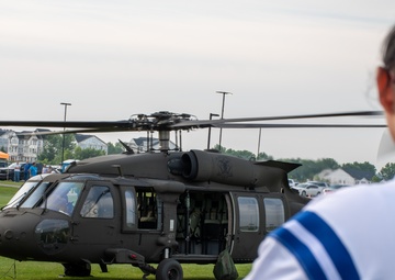 Service members support Indianapolis Colts training camp for Salute to Service Day