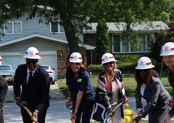 USACE Chicago District hosts groundbreaking ceremony in Matteson, IL Water Main Improvement Project