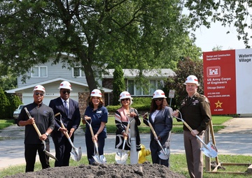 USACE Chicago District hosts groundbreaking ceremony in Matteson, IL Water Main Improvement Project