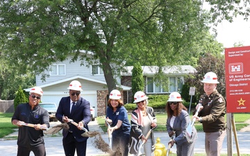USACE Chicago District hosts groundbreaking ceremony in Matteson, IL Water Main Improvement Project