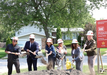 USACE, Village of Matteson Break Ground on Water Main Improvement Project