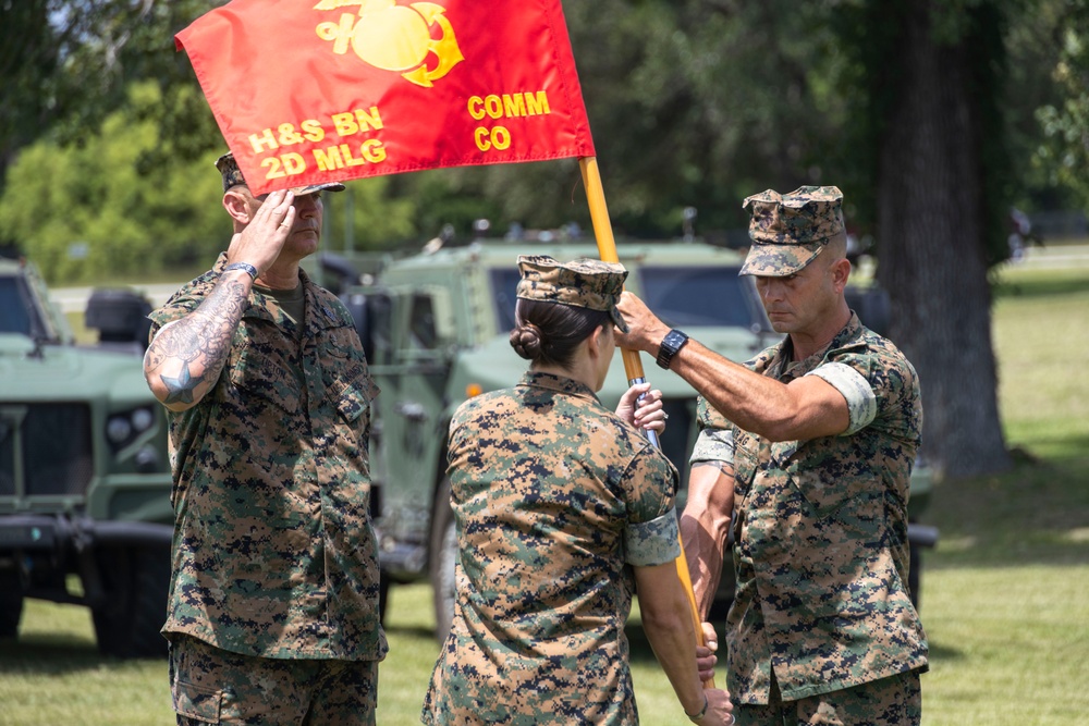 Communications Company, 2nd MLG, Change of Command Ceremony