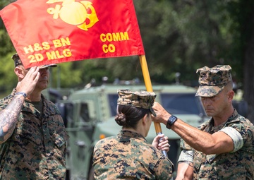 Communications Company, 2nd MLG, Change of Command Ceremony
