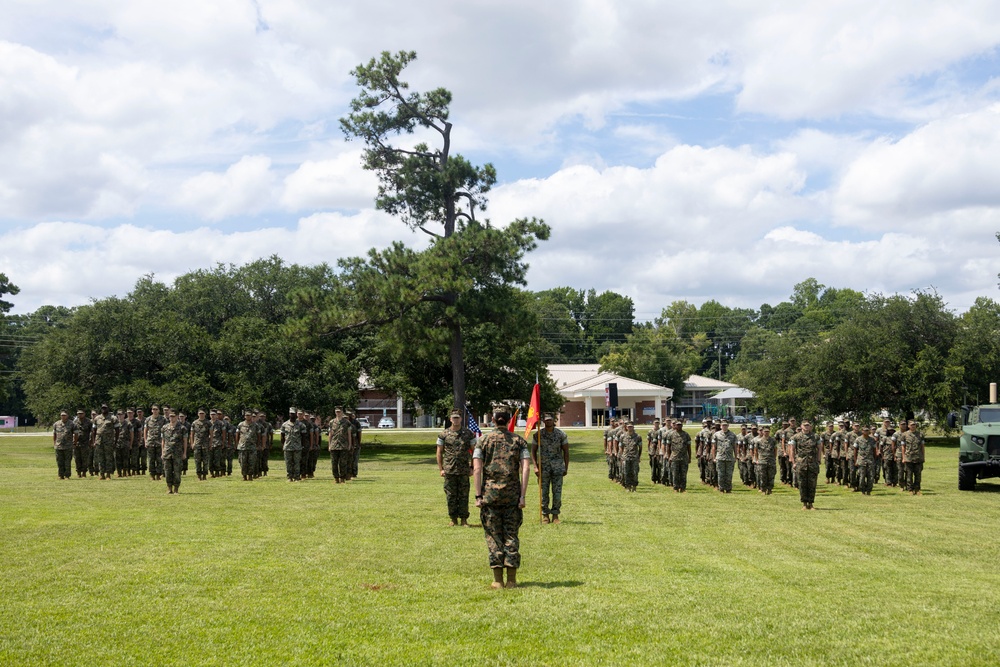 Communications Company, 2nd MLG, Change of Command Ceremony