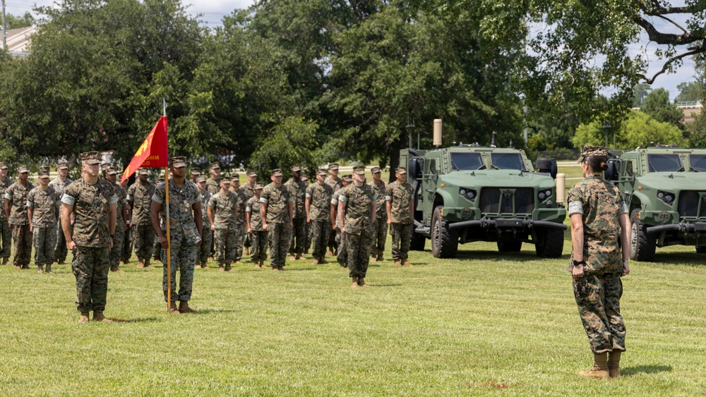 Communications Company, 2nd MLG, Change of Command Ceremony