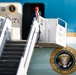 President Donald J. Trump exits Air Force One at the Iowa National Guard's 132d Wing air base
