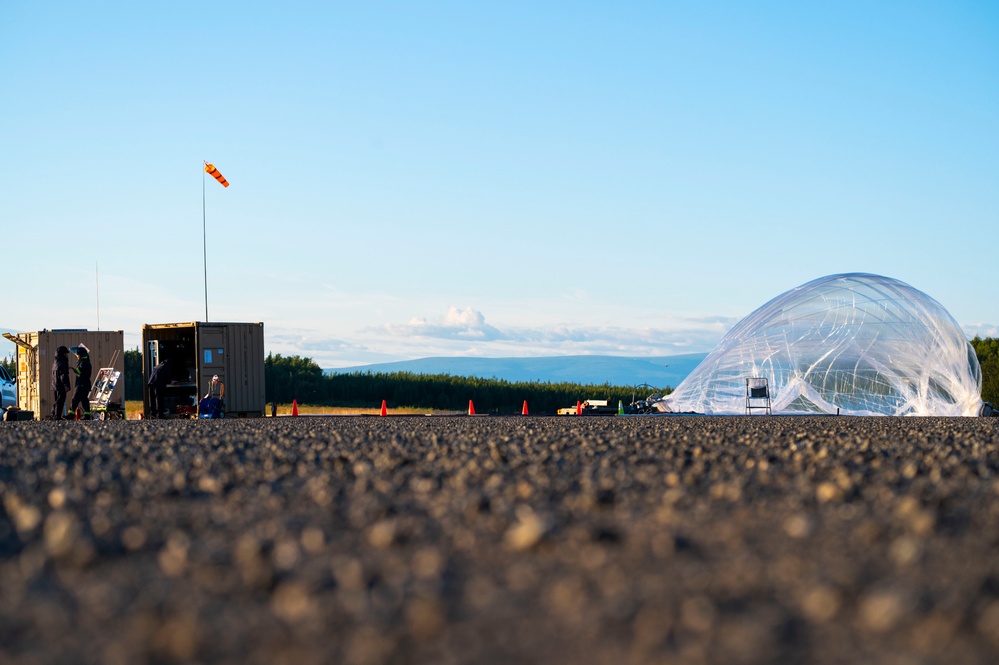 Aerostar launches high-altitude balloon during Arctic Edge 2025