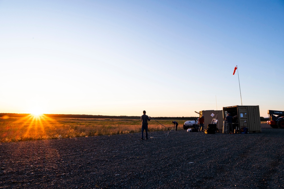 Aerostar launches high-altitude balloon during Arctic Edge 2025