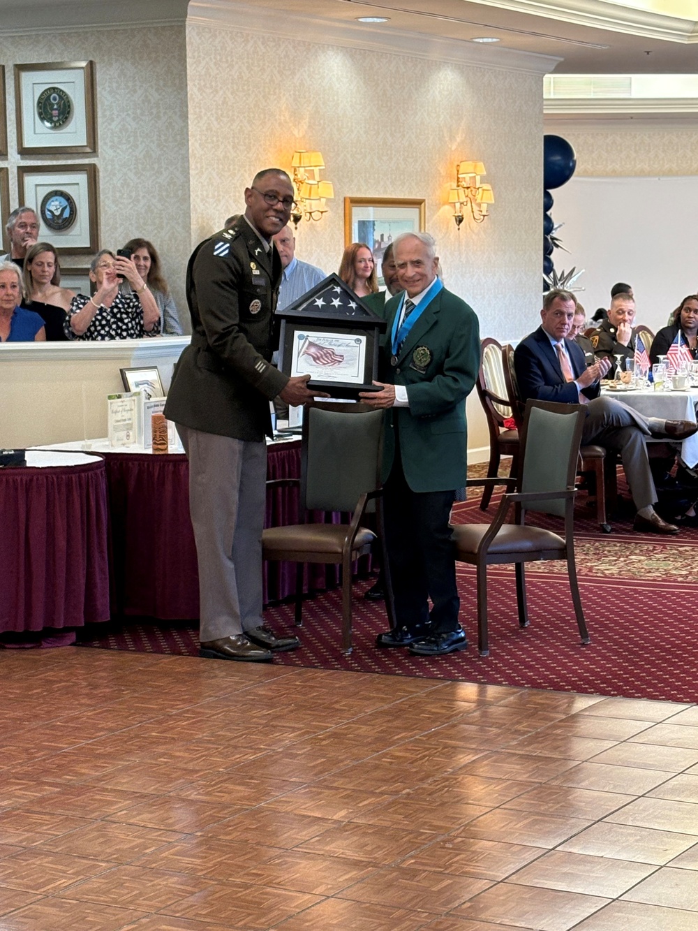 Retired U.S. Army Col. Frank Cohn's 100th birthday celebration