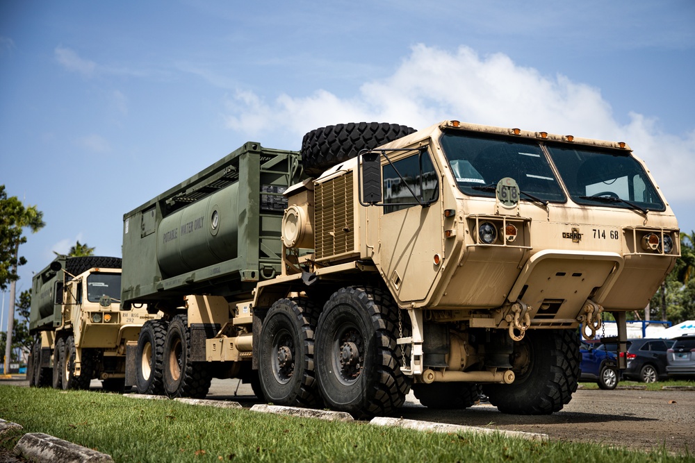 Puerto Rico National Guard Supports PRASA Water Distribution Operations