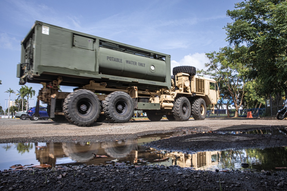 Puerto Rico National Guard Supports PRASA Water Distribution Operations