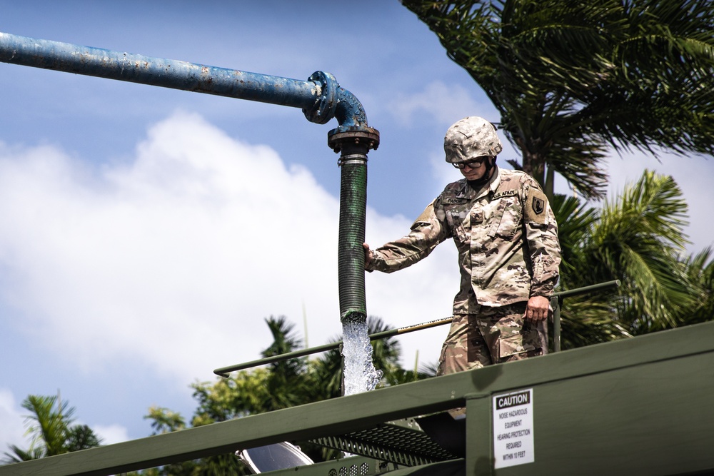 Puerto Rico National Guard Supports PRASA Water Distribution Operations
